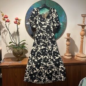 Target linen Hawaiian print dress w/pockets